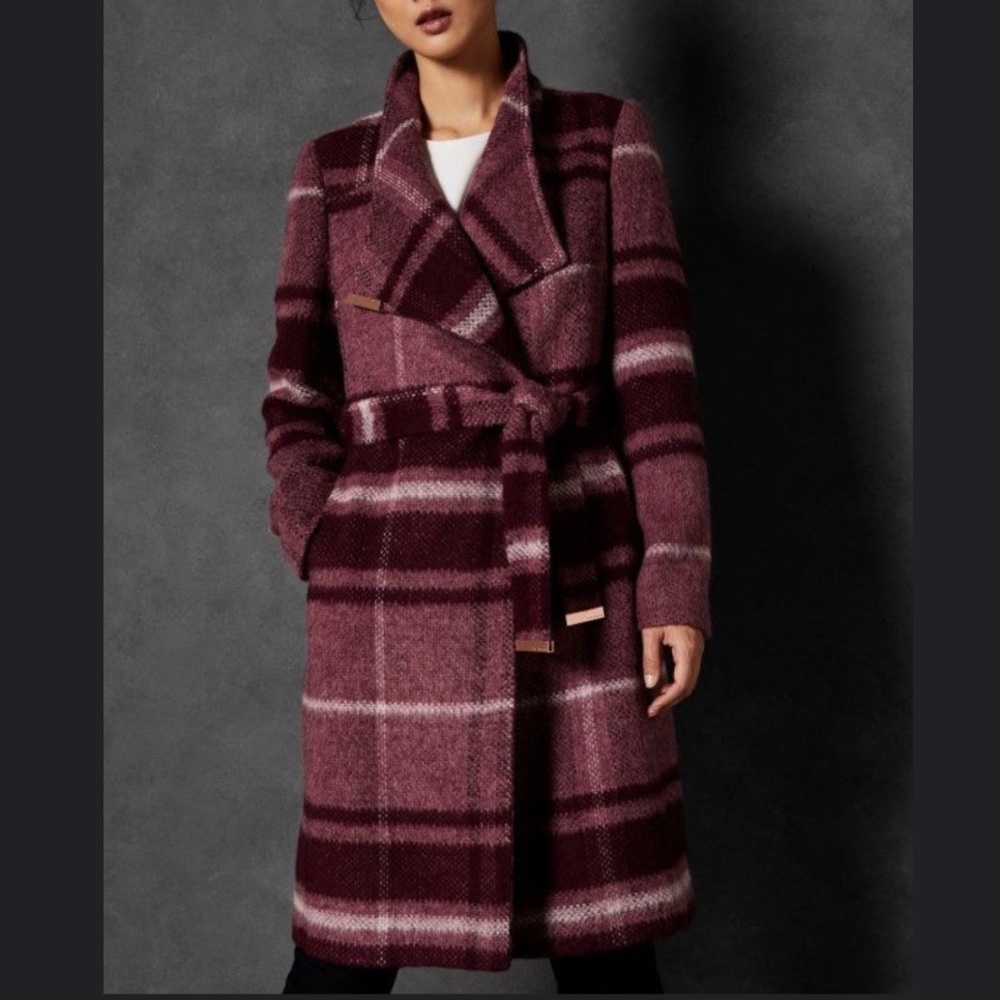 Ted Baker Wool Trench Coat - Picture 3 of 14